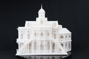 Small Miniature N-Scale Port Royal Estate of New Orleans Assembled w/ Interiors by Gold Rush Bay 1:160 scale paintable