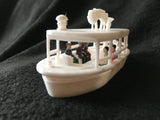 O-Scale Jungle Tour Boat Miniature Passenger Excursion Cruise Assembled & Built with Interior Seating