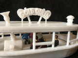 O-Scale Jungle Tour Boat Miniature Passenger Excursion Cruise Assembled & Built with Interior Seating