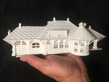 Gold Rush Bay HO-Scale Sonoma Valley Train Depot White (w/Interiors) 1:87