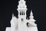 SMALL N-Scale Miniature “Bishop's Palace” Victorian House (1:150 Scale) ASSEMBLED