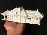 Gold Rush Bay HO-Scale Sonoma Valley Train Depot White (w/Interiors) 1:87