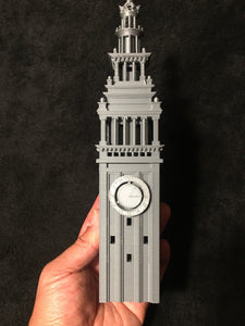 Miniature Gray Clock Tower N Scale for train model