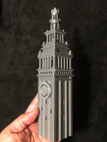 Miniature Gray Clock Tower N Scale for train model