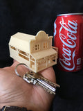 Gold Rush Bay N Scale Miniature Blacksmith Shop Wood Color Built +Interior 1:160