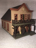 Miniature White Old West #3 Sheriff Jailhouse HO Train Scale with Interiors Assembled Built Ready