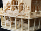 Gold Rush Bay N-Scale Wood Color Miniature Saloon Hotel 1:160 Built w/ INTERIORS