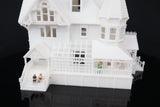 SMALL N-Scale Miniature “The Pink Palace” Victorian House (1:150 Scale) ASSEMBLED