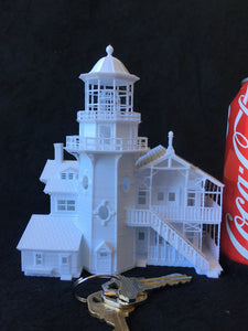 N-Scale Miniature Victorian #9 Lighthouse Train Layout w/ Interiors Included (lighting not included)