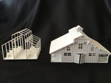 Miniature HO Scale Old West #6 Frontier Livery Stable Barn Assembled w/ Interior