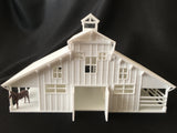 Miniature HO Scale Old West #6 Frontier Livery Stable Barn Assembled w/ Interior