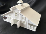 Miniature HO Scale Old West #6 Frontier Livery Stable Barn Assembled w/ Interior