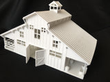 Miniature HO Scale Old West #6 Frontier Livery Stable Barn Assembled w/ Interior