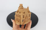 Miniature N-Scale Victorian #4 Haunted Mansion Assembled Brown Shell by Gold Rush Bay