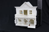 LARGE O-Scale Sheriff's Office Jail Assembled Built Including Interiors White by Gold Rush Bay