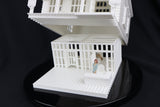 LARGE O-Scale Sheriff's Office Jail Assembled Built Including Interiors White by Gold Rush Bay