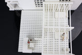 LARGE O-Scale Sheriff's Office Jail Assembled Built Including Interiors White by Gold Rush Bay