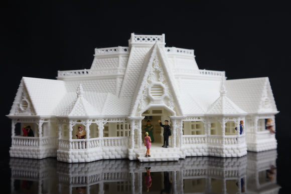 Gold Rush Bay Miniature #28 Victorian Carnation Gardens Restaurant N-Scale1:160 Assembled Including Interiors