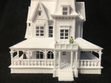 Miniature N-Scale Practical Magic Victorian House Built and Assembled