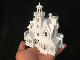 Miniature N-Scale Practical Magic Victorian House Built and Assembled