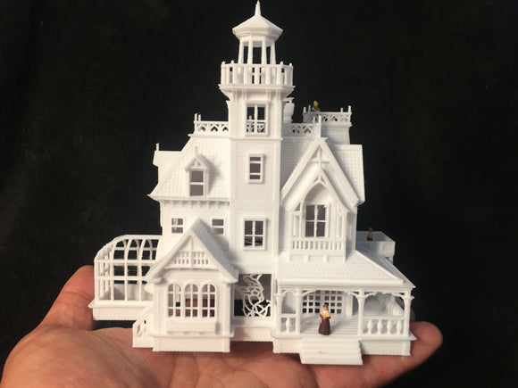 Miniature N-Scale Practical Magic Victorian House Built and Assembled