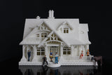 Gold Rush Bay Miniature #28 Craftsman Cottage (Including Interiors) N-Scale1:160 Assembled House+Interiors