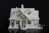 Gold Rush Bay Miniature #28 Craftsman Cottage (Including Interiors) HO-Scale1:87 Assembled House+Interiors