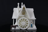 Gold Rush Bay Miniature #28 Craftsman Cottage (Including Interiors) HO-Scale1:87 Assembled House+Interiors