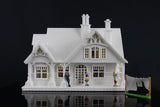 Gold Rush Bay Miniature #28 Craftsman Cottage (Including Interiors) N-Scale1:160 Assembled House+Interiors