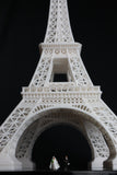 Miniature Detailed Paris Eiffel Tower Model 19-inches tall White