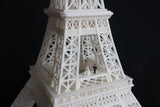 Miniature Detailed Paris Eiffel Tower Model 19-inches tall White