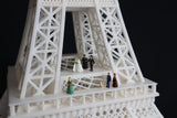 Miniature Detailed Paris Eiffel Tower Model 19-inches tall White