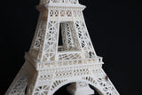 Miniature Detailed Paris Eiffel Tower Model 19-inches tall White