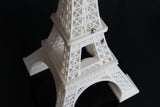 Miniature Detailed Paris Eiffel Tower Model 19-inches tall White