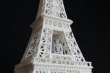 Miniature Detailed Paris Eiffel Tower Model 19-inches tall White