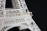 Miniature Detailed Paris Eiffel Tower Model 19-inches tall White