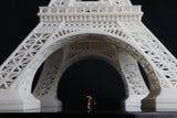 Miniature Detailed Paris Eiffel Tower Model 19-inches tall White