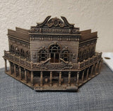 Miniature Old West #1 Saloon/Hotel Built Ready HO Scale Interiors Included White