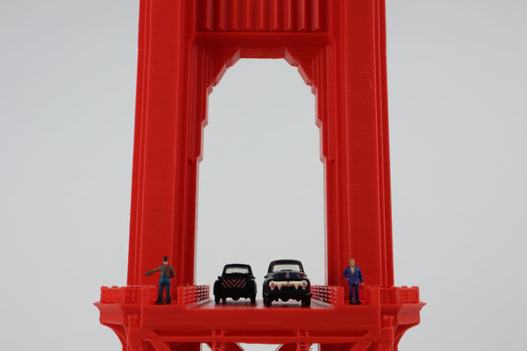Golden Gate Bridge North Tower Red N-Scale 1:160