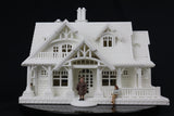 Large O-Scale Miniature Craftsman Cottage (Including Interiors) O-Scale Assembled House+Interiors