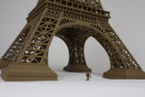 Miniature Detailed Paris Eiffel Tower Model 19-inches tall Brown