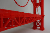 Miniature Scale Model San Francisco Golden Gate Bridge (HO-Scale figures not included)