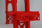 N-Scale Miniature San Francisco Golden Gate Bridge Model (N-Scale figures not included)