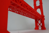 N-Scale Miniature San Francisco Golden Gate Bridge Model (N-Scale figures not included)