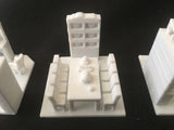Paintable Miniature House Interior Set (5 White Rooms) - Fits Gold Rush Bay Victorian models