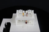 Small Gold Rush Bay N-Scale Waterhouse White Train Layout 1:160 (Including Interiors)