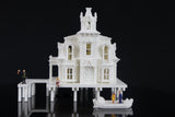 Small Gold Rush Bay N-Scale Waterhouse White Train Layout 1:160 (Including Interiors)