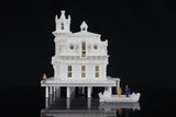 Small Gold Rush Bay N-Scale Waterhouse White Train Layout 1:160 (Including Interiors)