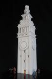 Miniature Clock Tower HO Scale for train model White