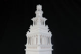 Miniature Clock Tower HO Scale for train model White